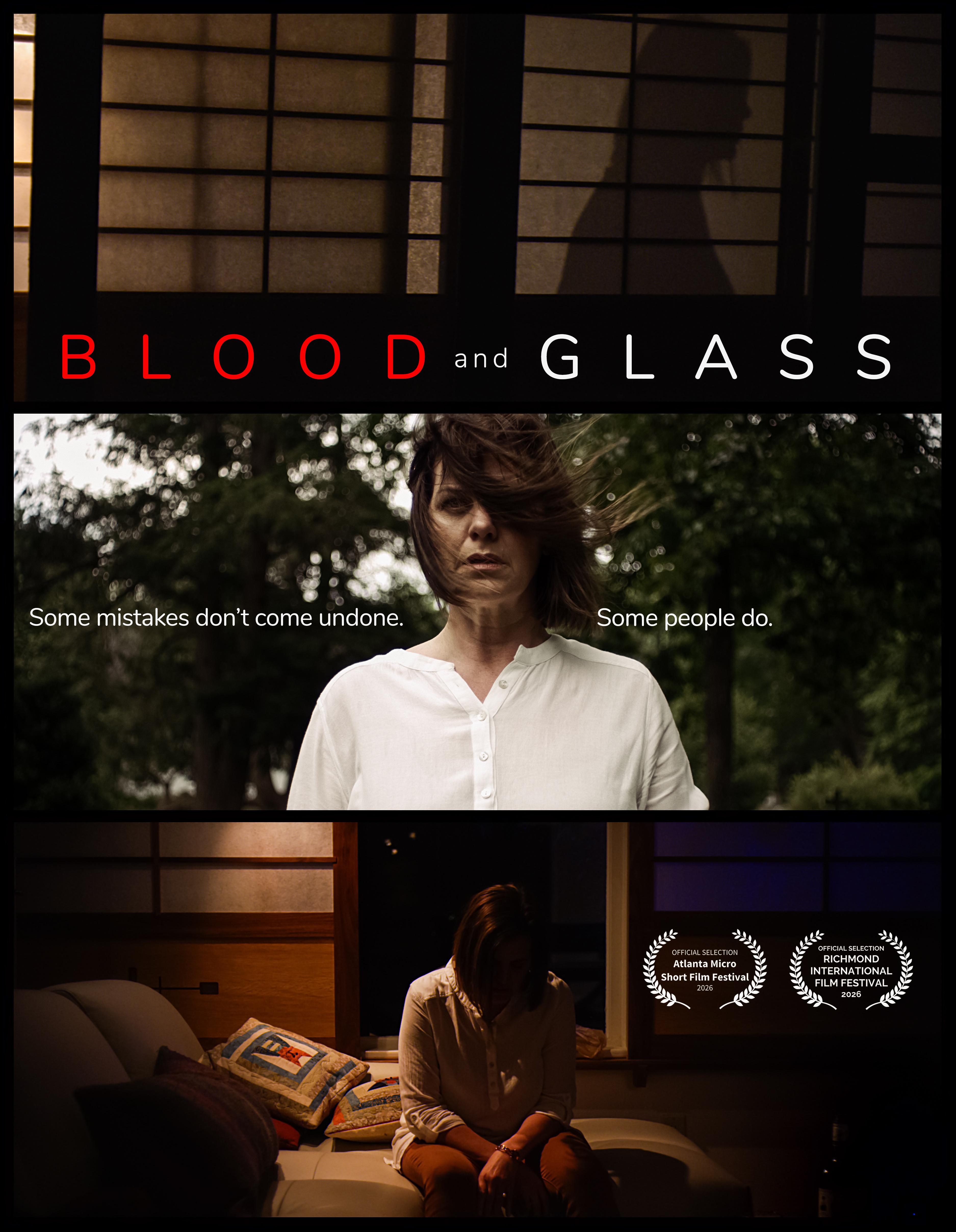 blood and glass poster